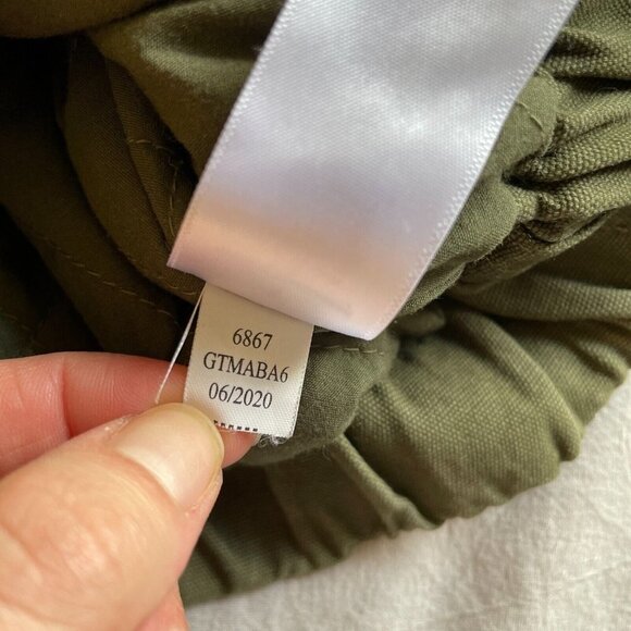 Aeropostale Bomber Jacket Womens Size S Army Green Crop Canvas Full Zip Outdoor - Picture 6 of 11